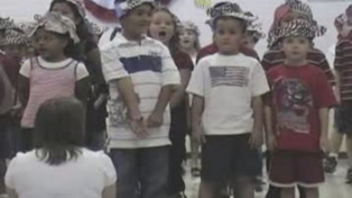 PDS 1st graders sing My Country Tis Of Thee