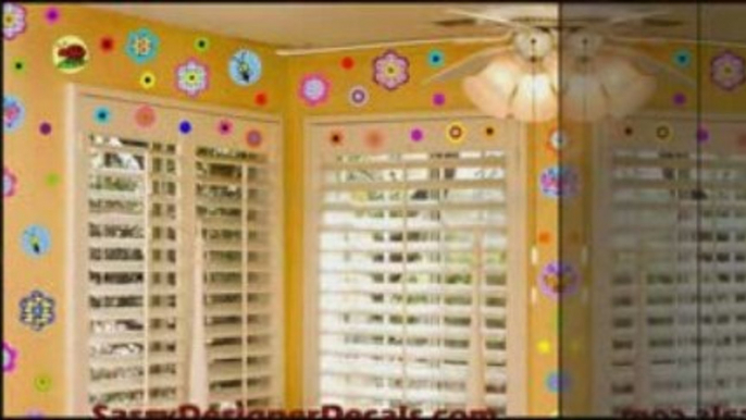 Flower Wall Decals | Removable Flower Wall Stickers