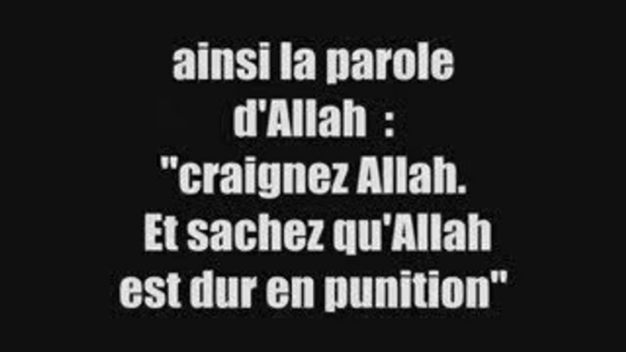 At-Taqwah Allah = La Crainte pieuse d'Allah