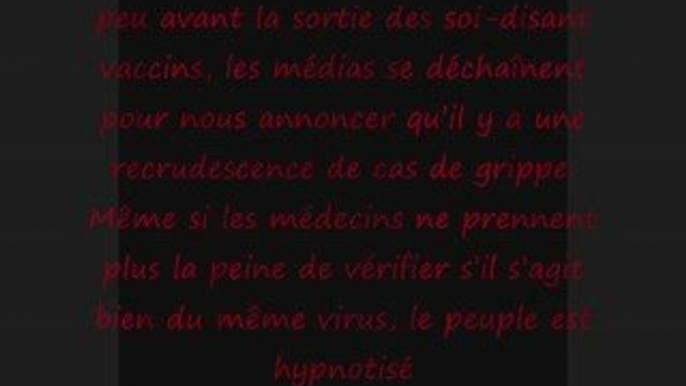 Etat d'urgence H1N1 : déclaration de guerre contre le monde