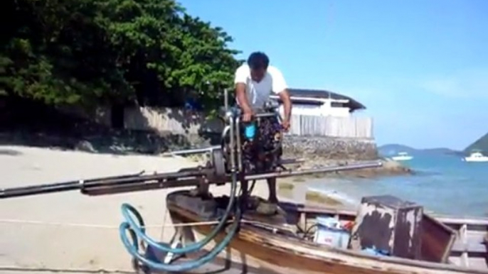 Bateau essai de démarrage