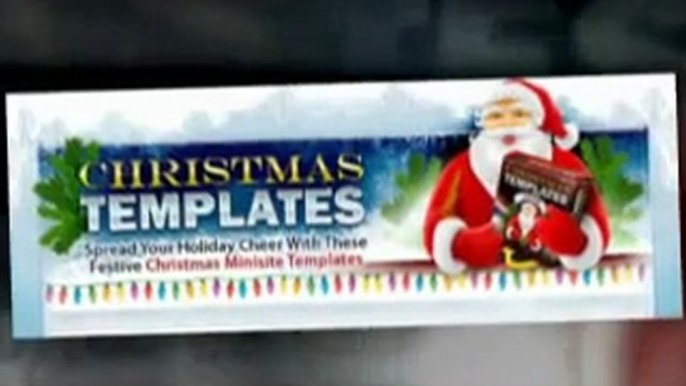 Christmas Holiday Web Site Templates Themes with MRR