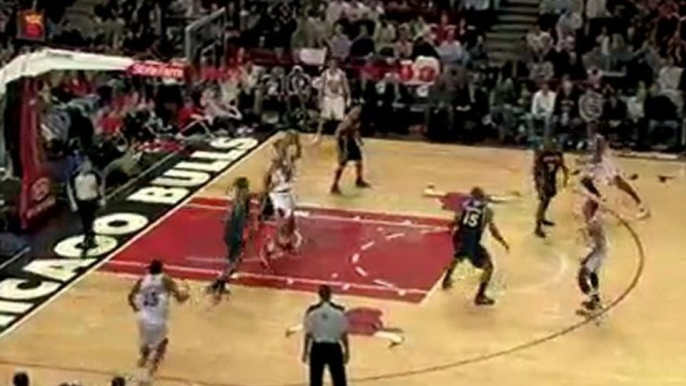 NBA Luol Deng picks up the loose ball and takes it to the ho