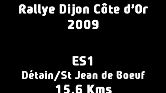 ES1 Rallye Dijon Côte d'Or 2009