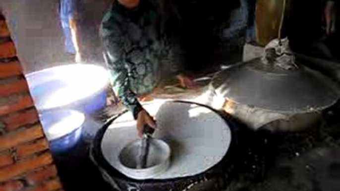 Fabrication de galettes de riz