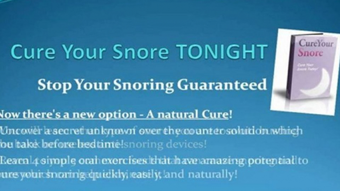 Snoring Remedies, Snoring Solution eliminates mouthpiece sn