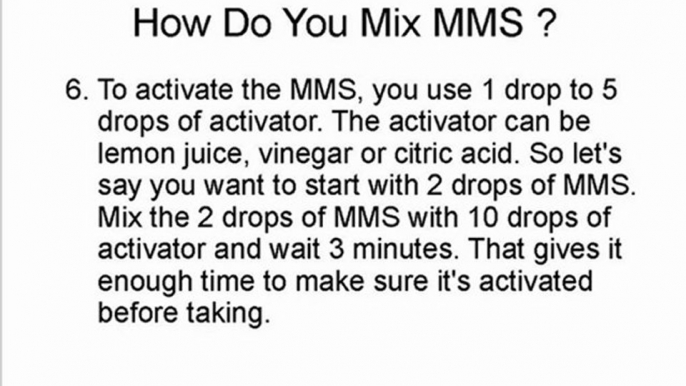 MMS - Miracle Mineral Solution