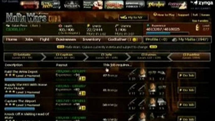 Mafia Wars Cheats Facebook