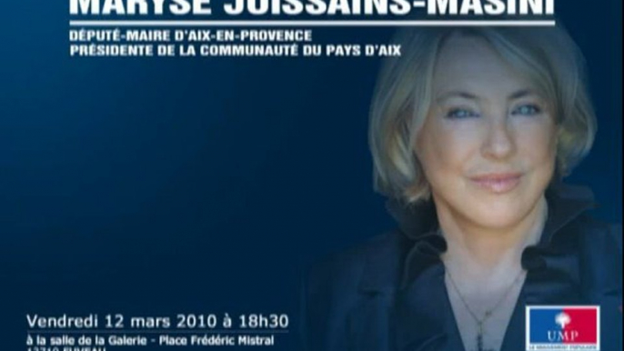 Régionales PACA : Intervention de Maryse Joissains Masini