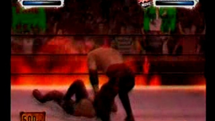 WWE Smackdown vs RAW 2009 Undertaker vs Kane inferno match