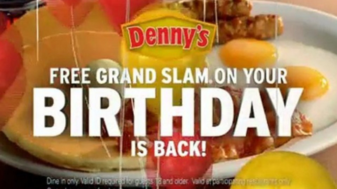 Denny's Birthday Slam Super Bowl Ads 2010 Commercials All 3