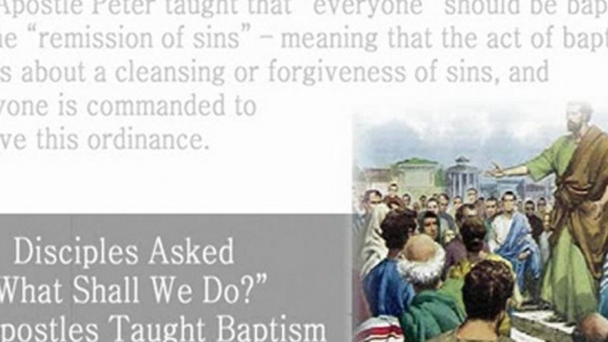 Biblical Baptism: Christian Ritual of Baptism in Holy Bible