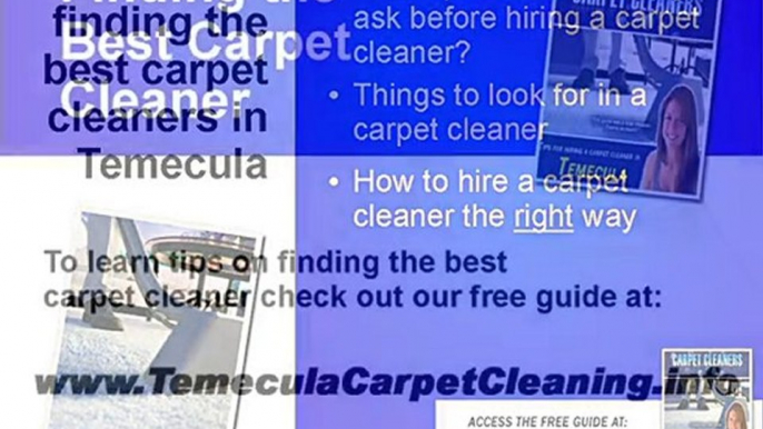 How to Find Best Carpet Steam Cleaners Temecula - Free Guid