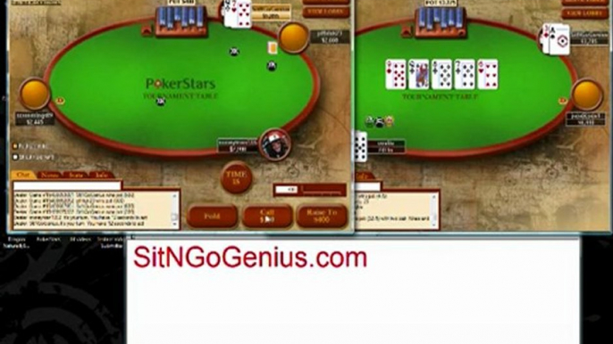 Playing Poker Online - Online Poker Pro Destroys A Sit-N-Go