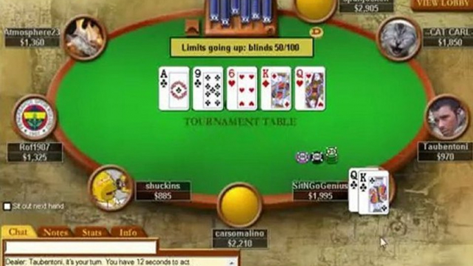 Texas Holdem - Beat Full Tilt, Party Poker, PokerStars