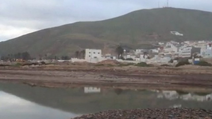 Levé du jour sur la plage de Sidi Ifni