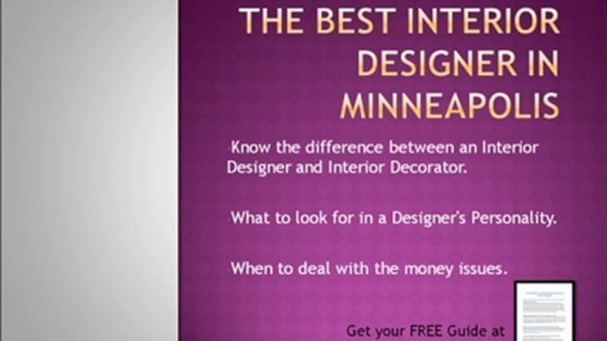 Looking for an Interior Designer in Minneapolis?