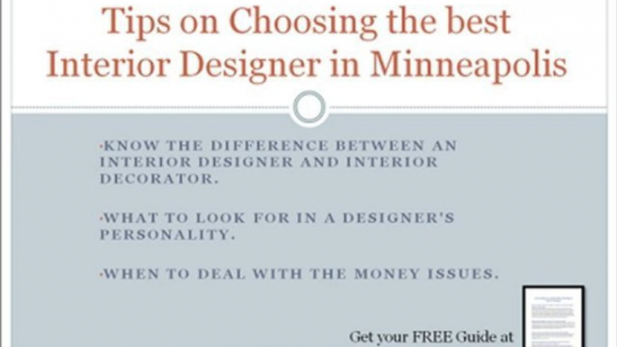 Looking for an Interior Designer in Minneapolis?