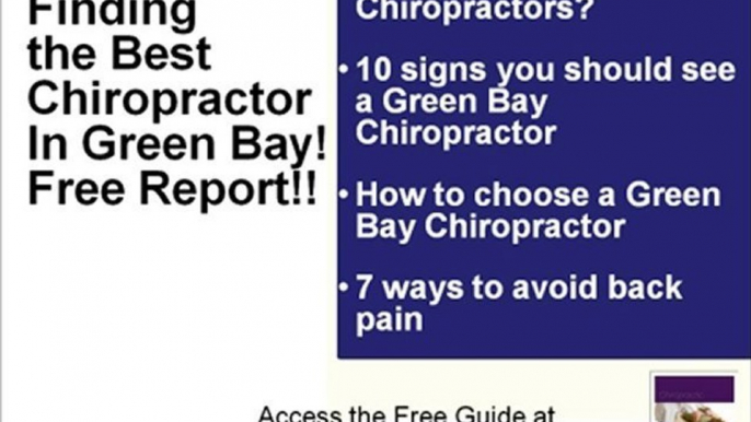 Green Bay Chiropractor-Green Bay Chiropractors