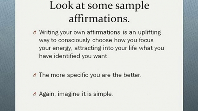 Positive Daily Affirmations | Write Effective Affirmations