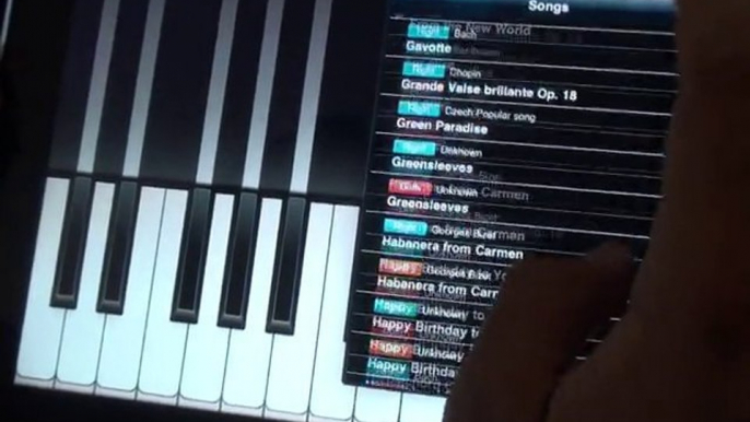 Finger Piano HD Ipad "Test"