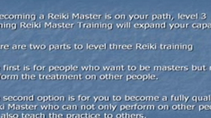 Reiki â€“ Level Three Master Training