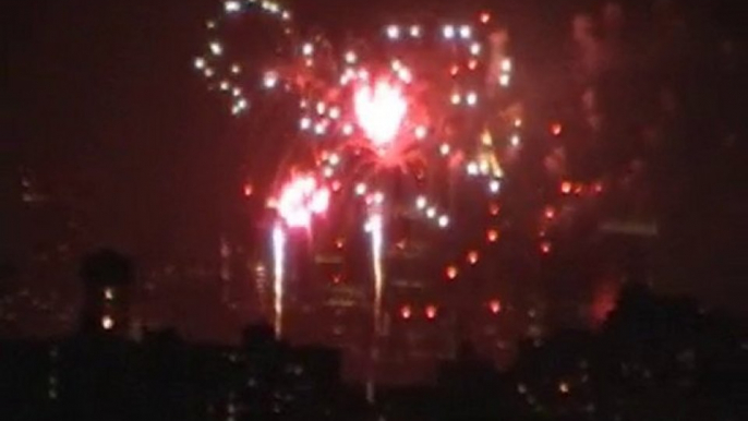 4th july in NYC ( Brooklyn ) 002 ;Fireworks  the roof view 1