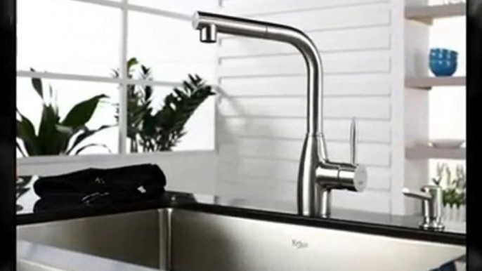 Kraus 30 Inch Single Bowl Kitchen Sink, Faucet KPF2140 ...