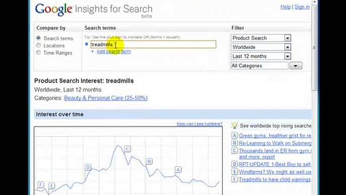 Using Google Insights to Find Content Ideas