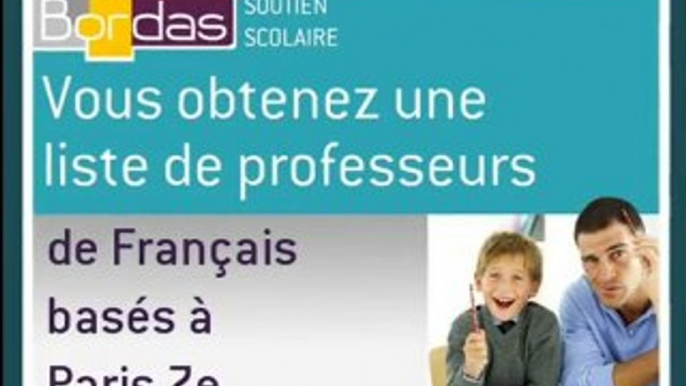 Cours particulier Français - Paris 7e