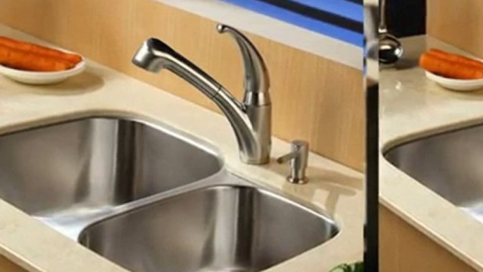 Kraus Stainless Steel Kitchen Sink KBU24 & Faucet 2110 ...