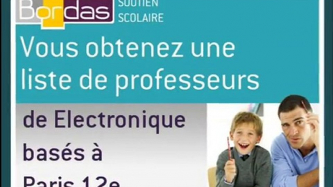 Cours particulier Electronique - Paris 12e