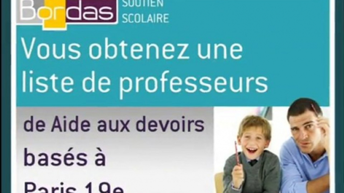 Soutien Scolaire Aide aux devoirs - Paris 19e