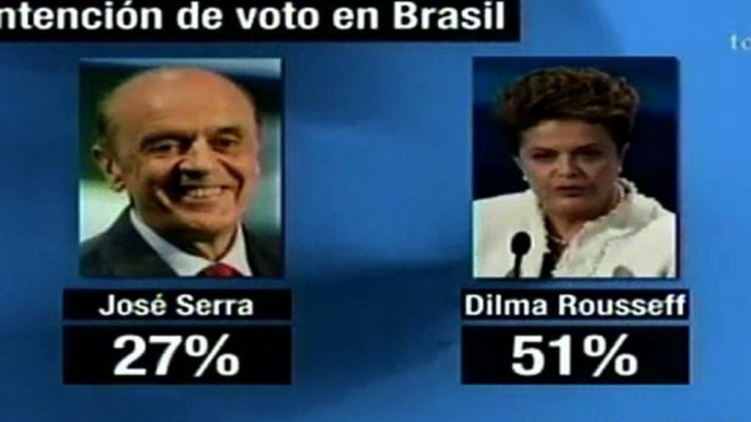 Dilma Rousseff llega a 51% de las preferencias electorales e