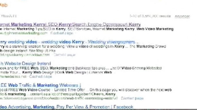 SEO in Kerry works, Internet Marketing Kerry works, Google