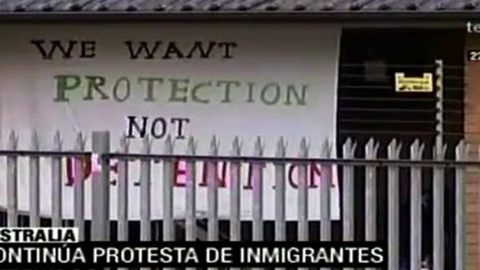 Continúan protestas de inmigrantes en Australia