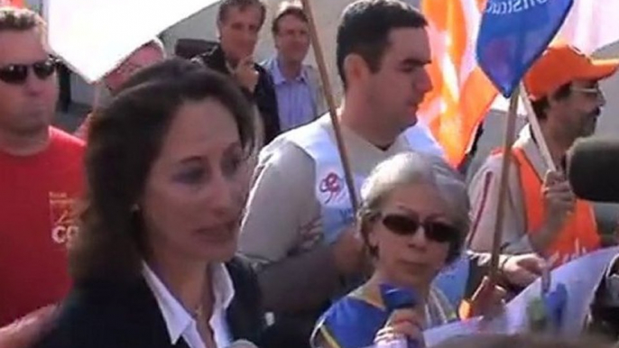 Ségolène Royal à la manifestation de Poitiers