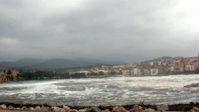 Tempête à Banyuls sur mer le 11 octobre 2010