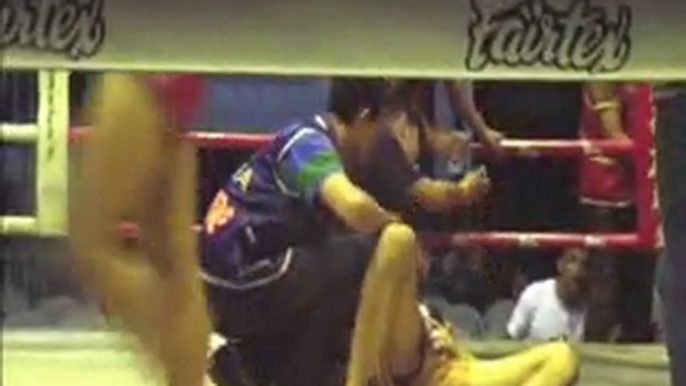 Thai boxing or Muay Thai from Chiang Mai Thailand