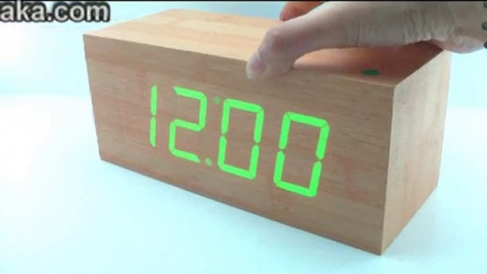 Guideline - Wooden LED Digital Desk Calendar Alarm Clock