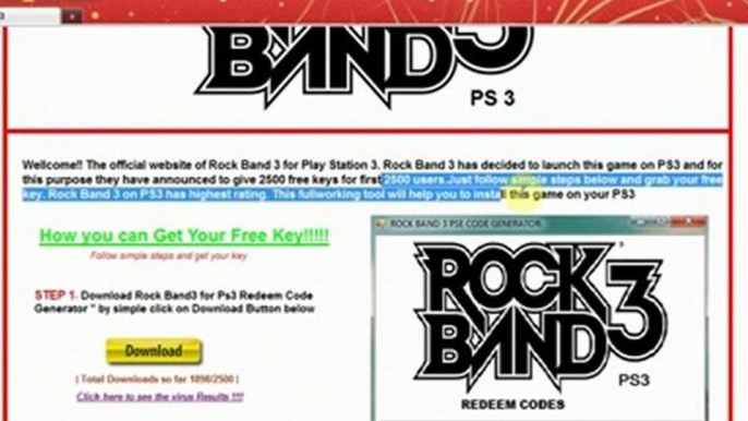 Download PS3 RockBand3 Cracks & Keys Full working for sure!!