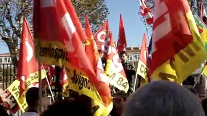 Manifestation retraites Avignon 28 Octobre 2010 N°3