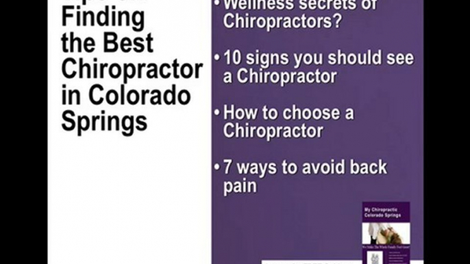 Herniated Disc Treatment with Chiropractic Colorado Springs