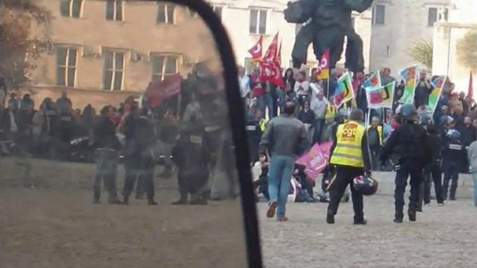 Manifestation retraites Avignon06/11/2010