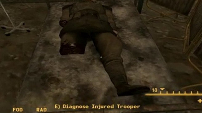 Fallout: New Vegas Diagnose Injured Trooper