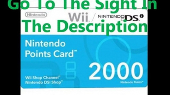 free wii points codes - how to get free wii points.