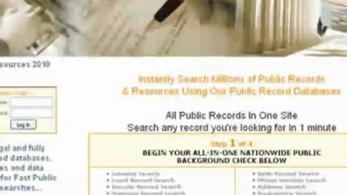 Public Records : Background Check | Criminal Record