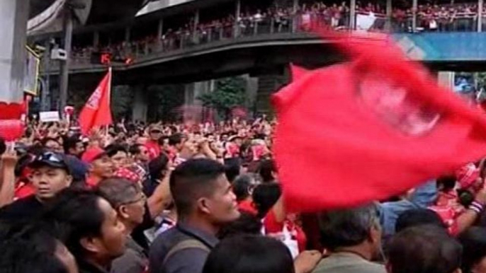 Thaïlande : Manifestation des chemises rouges à Bangkok