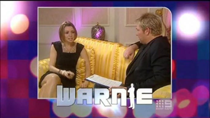 Dannii guest on Warnie