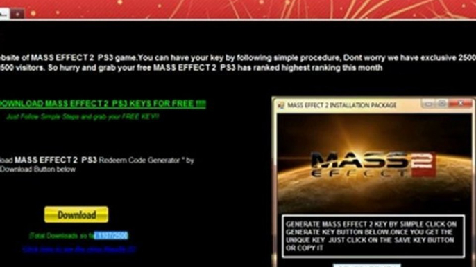 MASS EFFECT 2 PS3 SERIAL KEYGEN 100% WORKING KEYS--